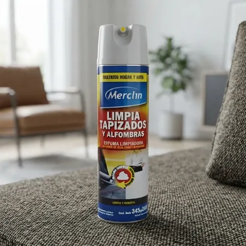 ESPUMA AEROSOL LIMPIA TAPIZADOS Y ALFOMBRAS MERCLIN